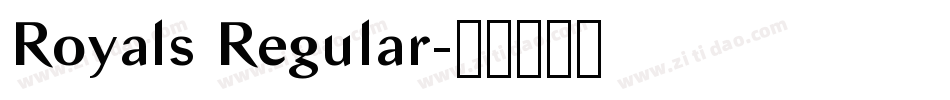 Royals Regular字体转换